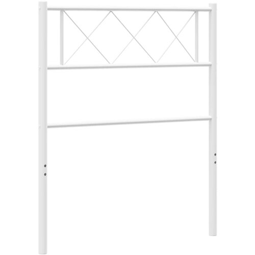 VidaXL Kovinsko vzglavje belo 75 cm, (20934024) Slike