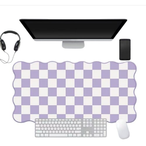 INF Velika podloga za mi&scaron;ko 40cm x 90cm s kockastim vzorcem Purple, (5000562230) Cene