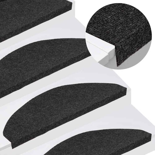  Samoljepljivi otirači za stepenice 20 kom crni 65x22,5x3,5 cm Cene