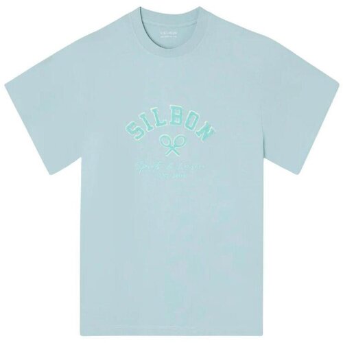 Silbon Majice s kratkimi rokavi 133726 aguamarina Modra Slike