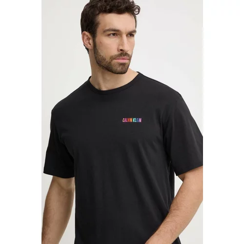 Calvin Klein Underwear Bombažna kratka majica črna barva, 000NM2631E