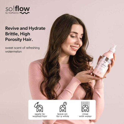 SoFlow High Porosity Hair Protein-Emollient Conditioner regenerator za učvr&amp;scaron;ćivanje za lomljivu i iscrpljenu kosu 400 ml Slike