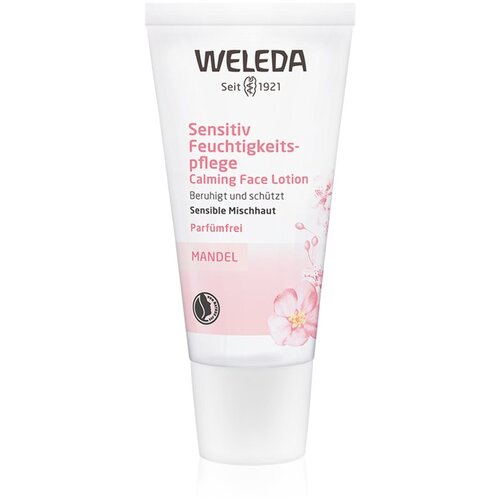 Weleda Almond Soothing vlažilna krema za me&amp;scaron;ano in občutljivo kožo 30 ml za ženske Slike