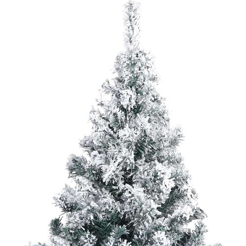 VidaXL Umjetno božićno drvce s 300 LED svjetlima Zelena 240 x 150 cm Slike