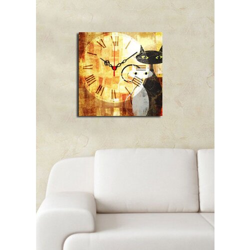  2828CS-12 multicolor decorative canvas wall clock Cene