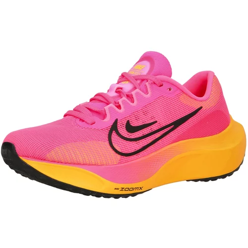 Nike Tekaški čevelj 'ZOOM FLY 5' neonsko oranžna / neonsko roza / črna