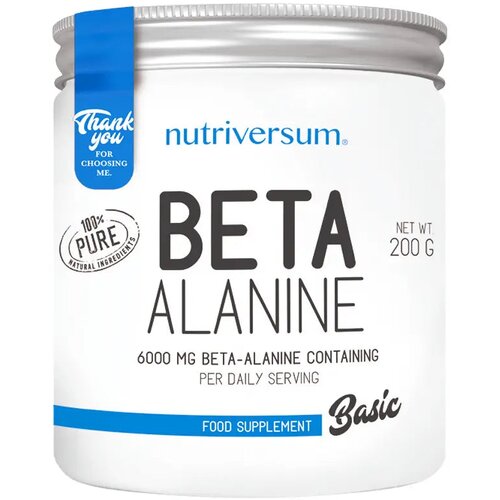 NUTRIVERSUM beta-alanine 200g – povećava izdržljivost i snagu, poboljšava treninge Cene