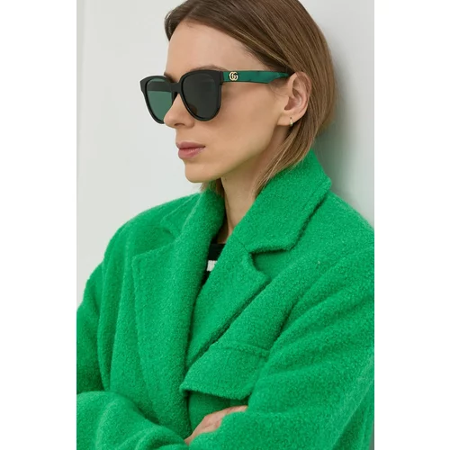 Gucci Sončna očala ženski, zelena barva