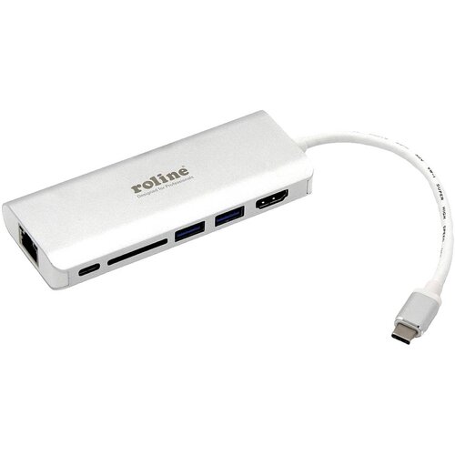 Roline priklopna postaja usb type c\, hdmi 4K\, usb 3.0 / usb 3.2 gen 1\, sd/microsd\, g usb 2.0 adapter 12.02.1037, (20426600) Cene