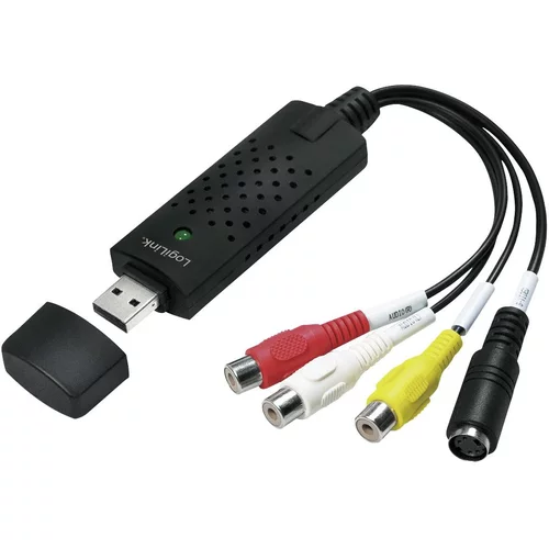 Logilink USB / cinch / S-Video AV priključni kabel [1x USB - 1x Cinch (stereo)\, Cinch (video)\, S-Video vtičnica] 10 cm črna, (20432171)