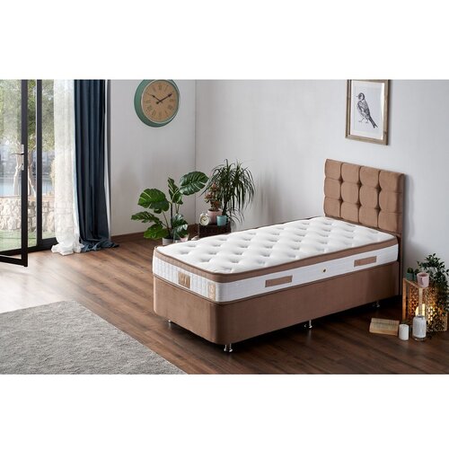 Woody Fashion hanah home dušek, baza i uzglavlje za jednokrevetni krevet latte 100 x 200cm Cene