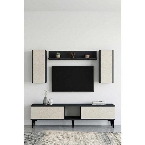 Hanah home TV komoda Didema 150, antracit / travertin Cene