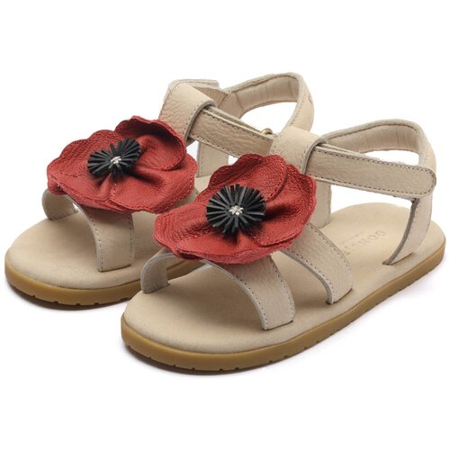 Donsje® otro&scaron;ki sandali iles fields poppy red clay leather Cene