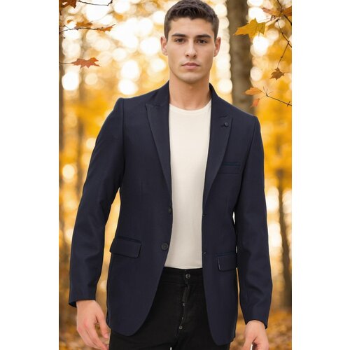 Dewberry C5057 MEN'S JACKET-NAVY BLUE Cene