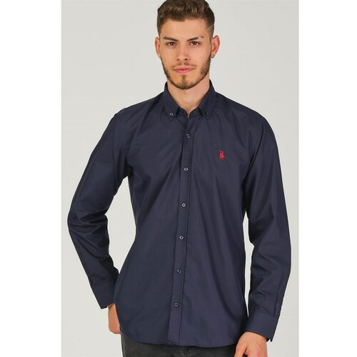 Dewberry G725 men's shirt-dark navy blue Slike