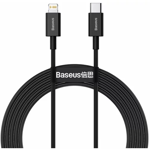 Baseus Superior Series Cable USB-C to iP, 20W, PD, 2m (črn), (20627838)