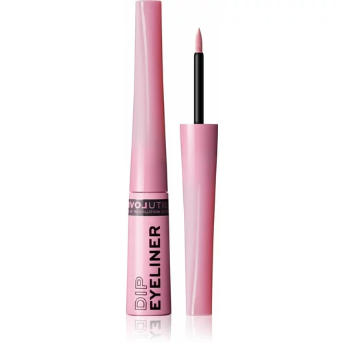 Revolution Relove Dip precizni tekući eyeliner nijansa Pink 5 ml