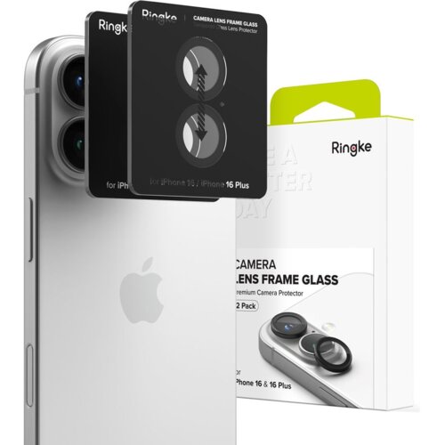Ringke &amp;Scaron;ČITNIK ZA OKVIR KAMERE ZA IPHONE 16 16 PLUS KOMPLET 2 KOM., (5000302769) Slike