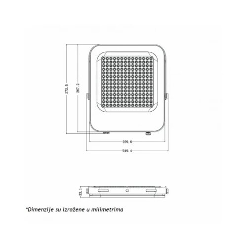  LED REFLEKTOR IK03 150 W 6500K Cene