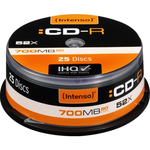 Intenso cd-r 700MB (80 min.) pak. 25 komada cake box - CD-R700MB/25Cake Cene