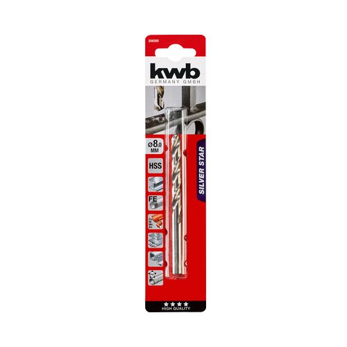 KWB SILVER STAR HSS SVR. ZA METAL 8,0MM 206580 Cijene