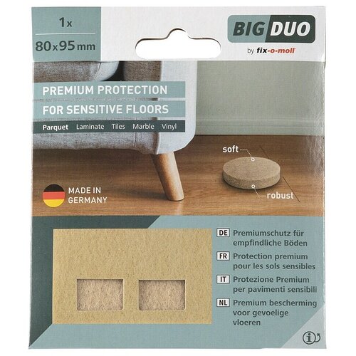 Fix-o-moll Podstavki iz filca (&Scaron; x V: 80 x 95 mm, Lepljenje, 1 -del., Rjava) Cene