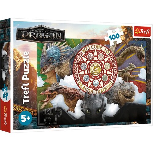 Trefl Kako izdresirati svog zmaja 100-dijelni puzzle - Slike