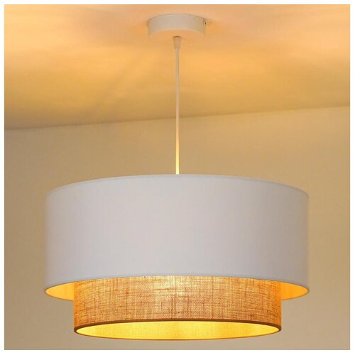  Duolla - Luster na sajli BOHO 1xE27/15W/230V prečnik 45 cm bela/smeđa Cene