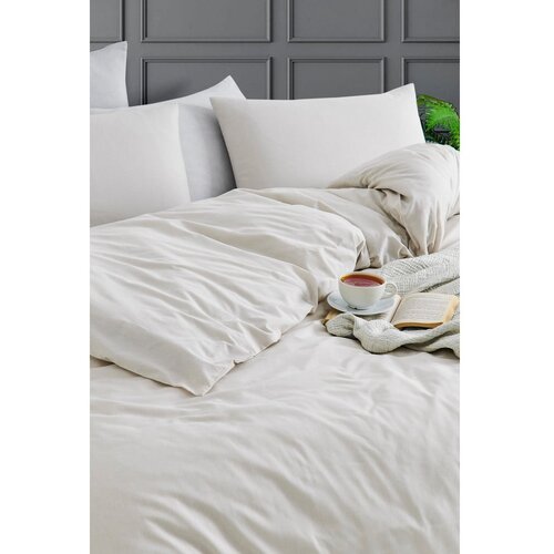Mijolnir Yarn Dyed - Beige Beige Single Quilt Cover Set (FR) Slike