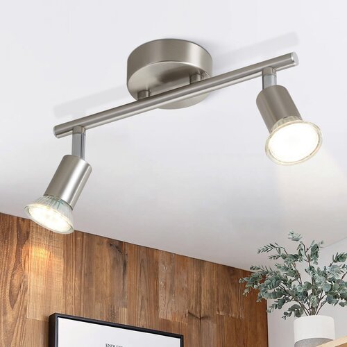 Nettlife 2 moderna stropna reflektorja za hodnik GU10 330° vrtljiva nerjaveča jekla za dnevno sobo in spalnico (brez žarnice), (22116930) Cene