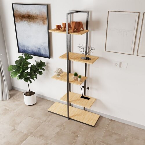Hanah home modern ruzgar L716 oak multi purpose shelf Cene