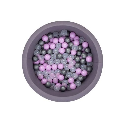 WALLXPERT bazen s lopticama, Bubble Pops v7, 85x85x30 cm, siva Cene