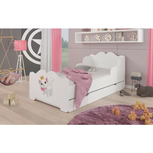 ADRK Furniture Dječji krevet Ximena s motivom - 70x140 cm + ladica
