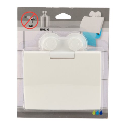Tendance Držač toaletnog papira s vakuumom 15,2x3,8x16 cm pp, bijela Slike