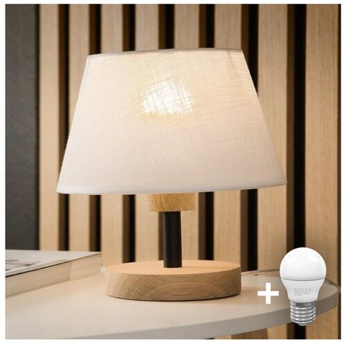  Brilagi - LED stona lampa ANTHONY 1xE14/40W/230V hrast/bela Cene