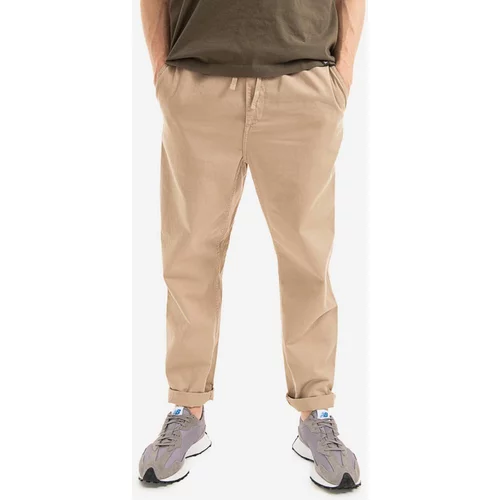Carhartt WIP Pamučne hlače Flint Pant boja: smeđa, ravni kroj, I029919.WALL-WALL
