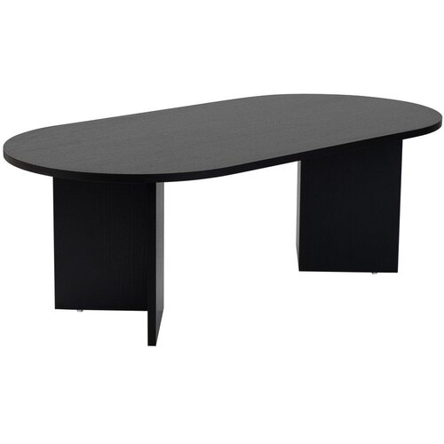 Kalune Design Črna klubska mizica v mat dekorju 60x119 cm Sable &ndash; Cene