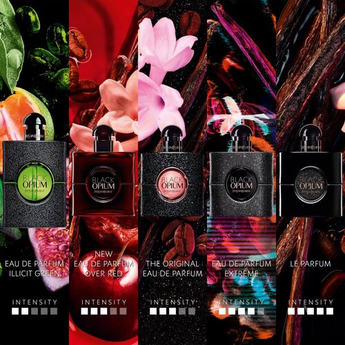 Yves Saint Laurent Black Opium Over Red parfumska voda za ženske 50 ml Slike