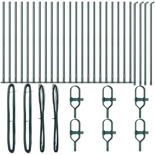  Stup za ogradu 26 pcs Siva 3,2 x 3,2 x 70 cm Slike