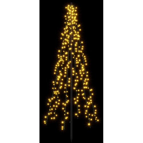  LED božićno drvce 165 cm 540 LED lampica Topla bijela Čelik Slike