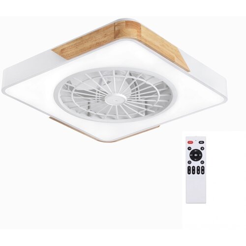  Brilagi - LED prigu&amp;scaron;iva svetiljka sa ventilatorom LED/38W/230V 50 cm bela/hrast + daljinski upravljač Slike