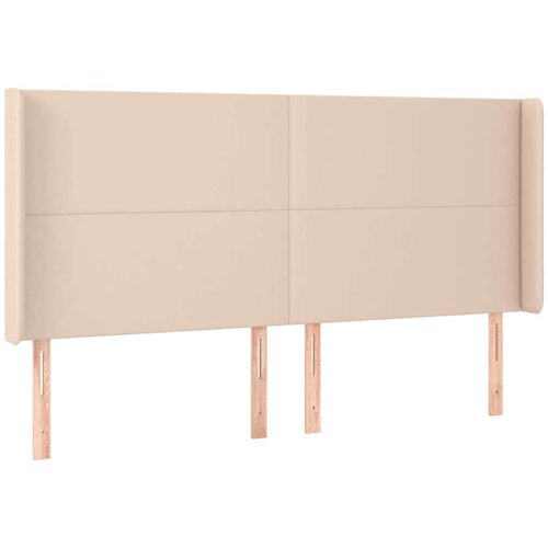 Uzglavlje boja cappuccina 203x16x118/128cm umjetna koža Slike