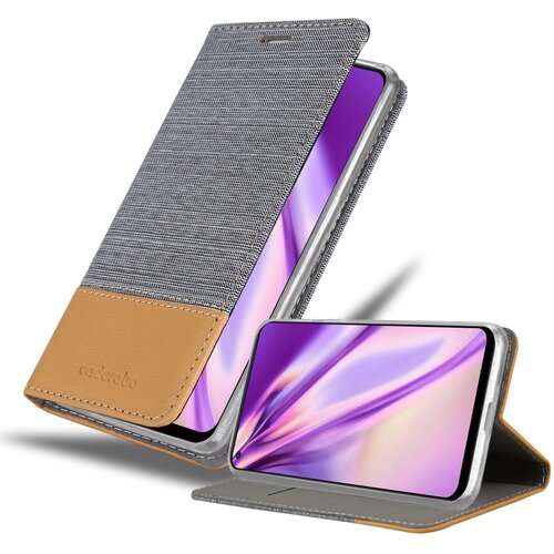 Cadorabo Case, združljiv z OPPO v svetlo sivo rjavi barvi - za&scaron;čitni pokrov z magnetnim zapiranjem, stoječo funkcijo in režo za kartico, (20603206) Cene