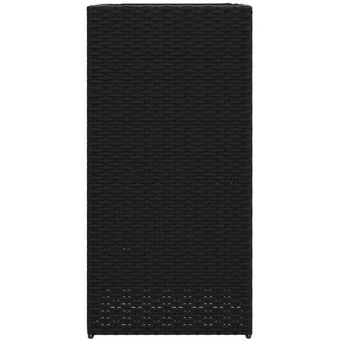  Vrtna sadilica crna 40 x 40 x 80 cm od poliratana Slike