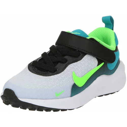 Nike Športni čevelj 'REVOLUTION 7' cijansko modra / neonsko zelena / črna / bela