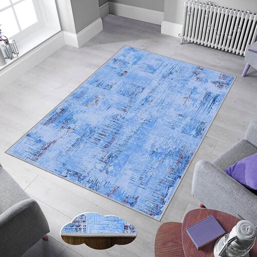 Conceptum Hypnose tepih Eexfab945-1, pravougaoni, 140x220 cm, svetloplavi Cene