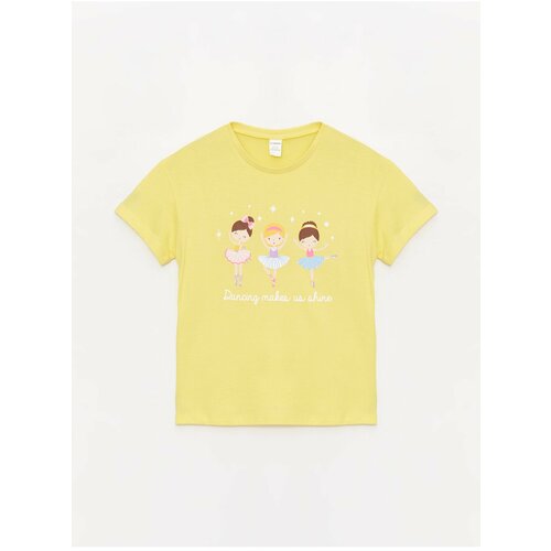LC Waikiki Crew Neck Printed Short Sleeve Baby Girl T-Shirt Cene
