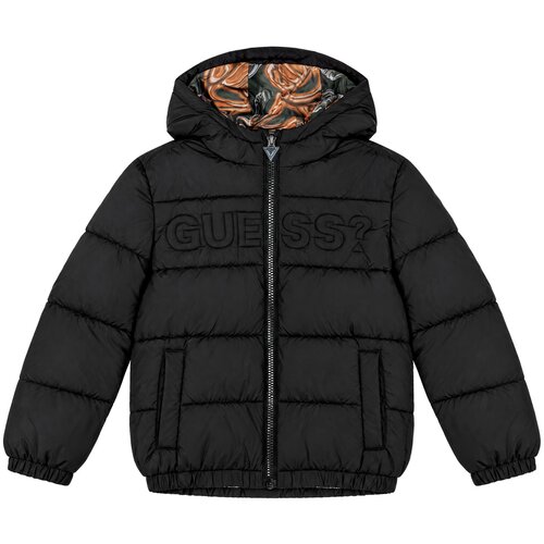 Guess Puhovke HOODED LS PADDED JACKET W/ZIP Črna Cene