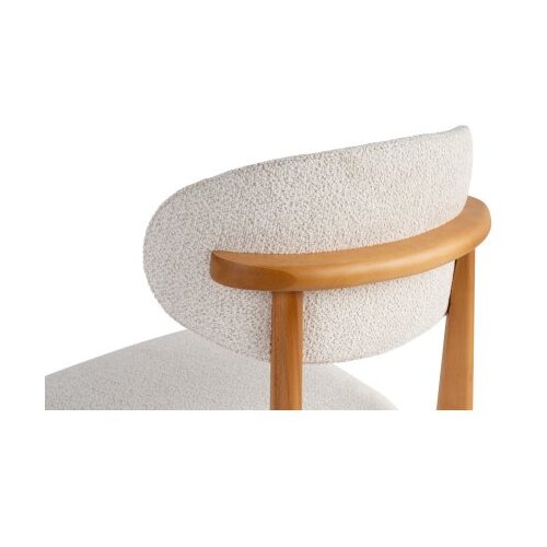 Hanah home stolica lionte - white, dark oak whitedark oak chair set (2 pieces) Cene