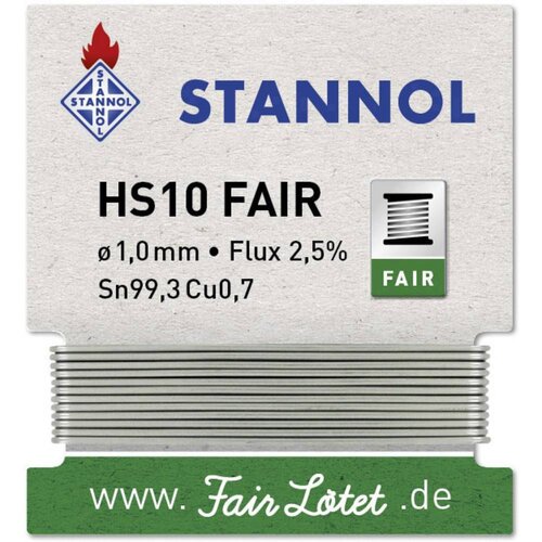 Stannol HS10-Fair spajkalna palica kolut Sn99\,3Cu0\,7 ROM1 5 g 1 mm, (20428769) Cene